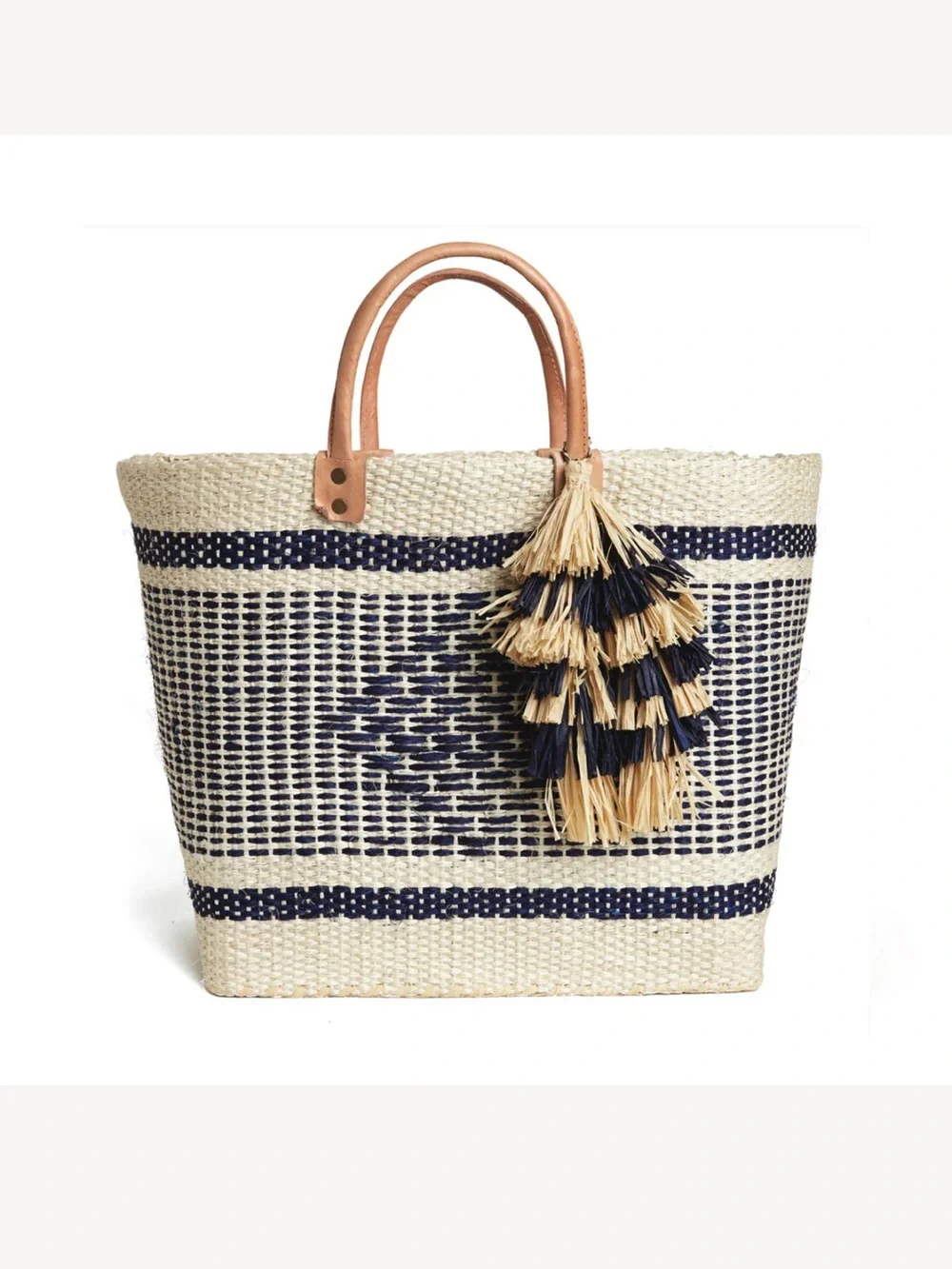 Mar y sol Ibiza Tote 100% woven sisal basket tote - Picture 2 of 16